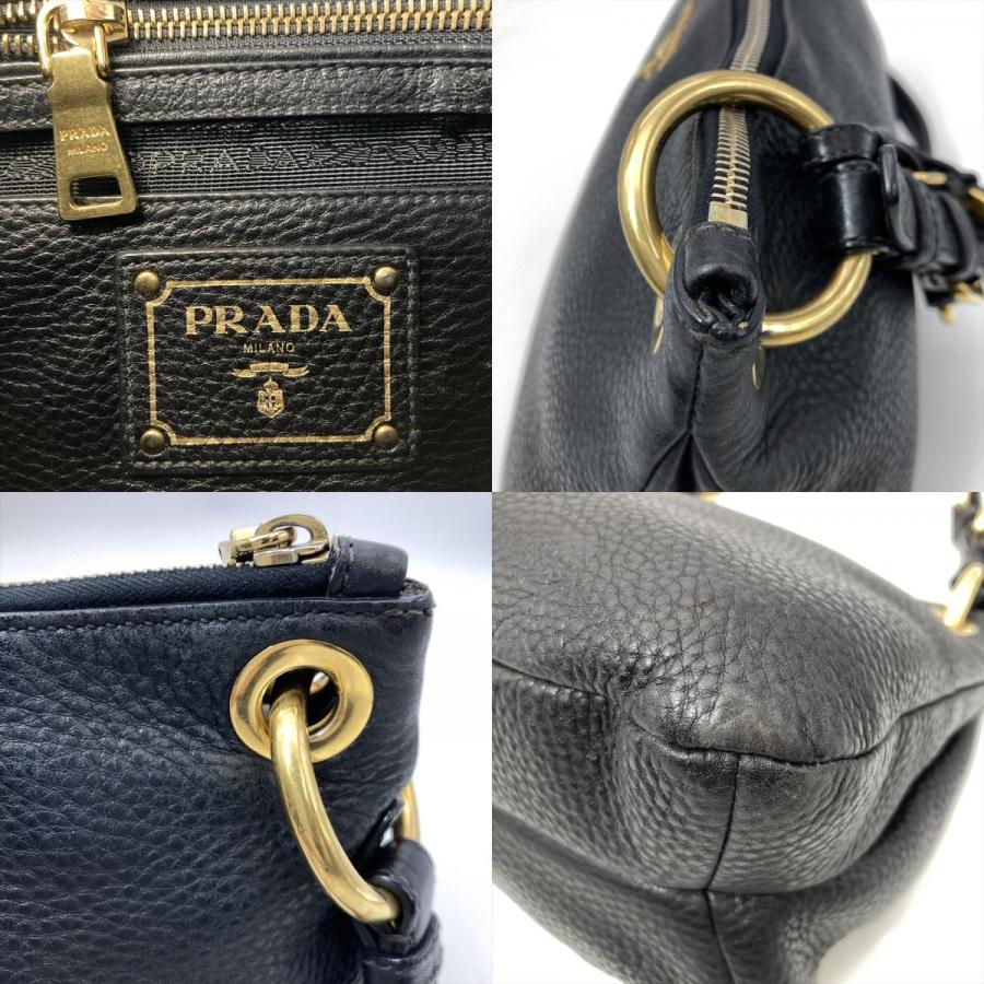 PRADA（プラダ） ロゴ ワンショルダー ショルダーバッグ レザー
