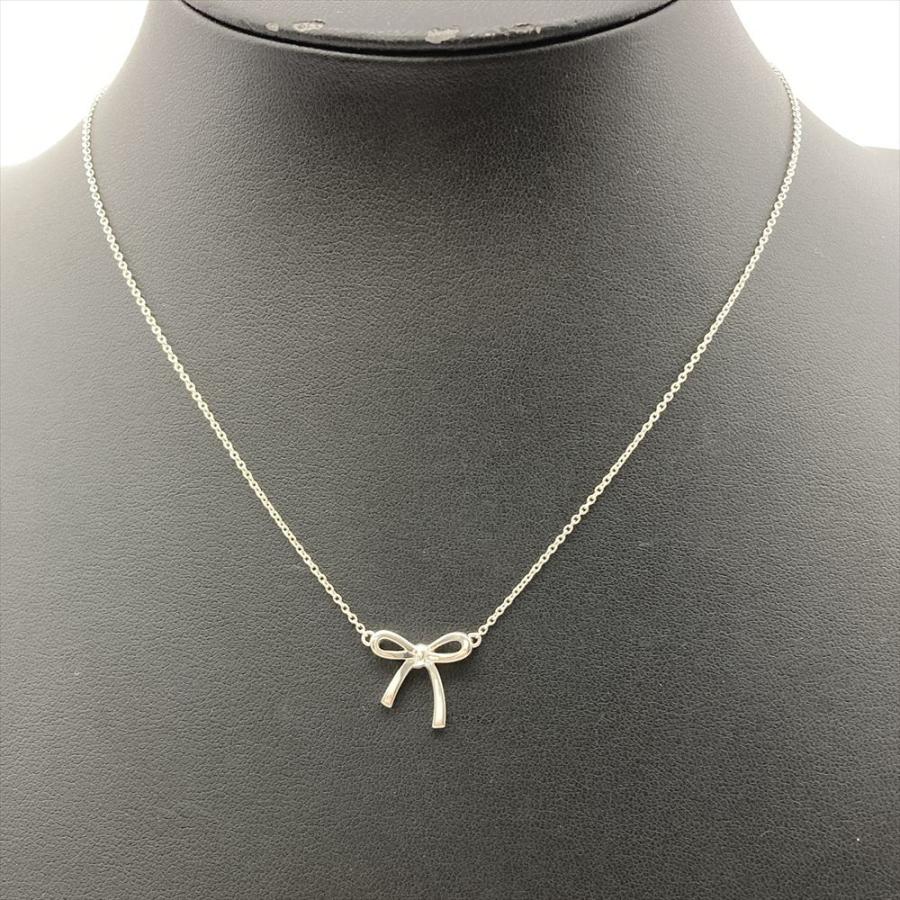 Tiffany & Co. リボンモチーフネックレス　SV925 TIFFANY&Co.（ティファニー） ボウ リボンモチーフ ネックレス SV925