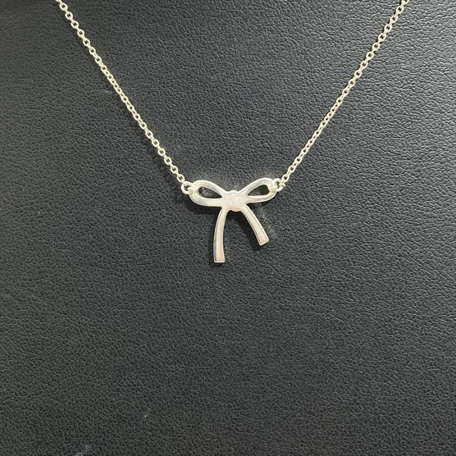 Tiffany & Co. リボンモチーフネックレス　SV925 TIFFANY&Co.（ティファニー） ボウ リボンモチーフ ネックレス SV925