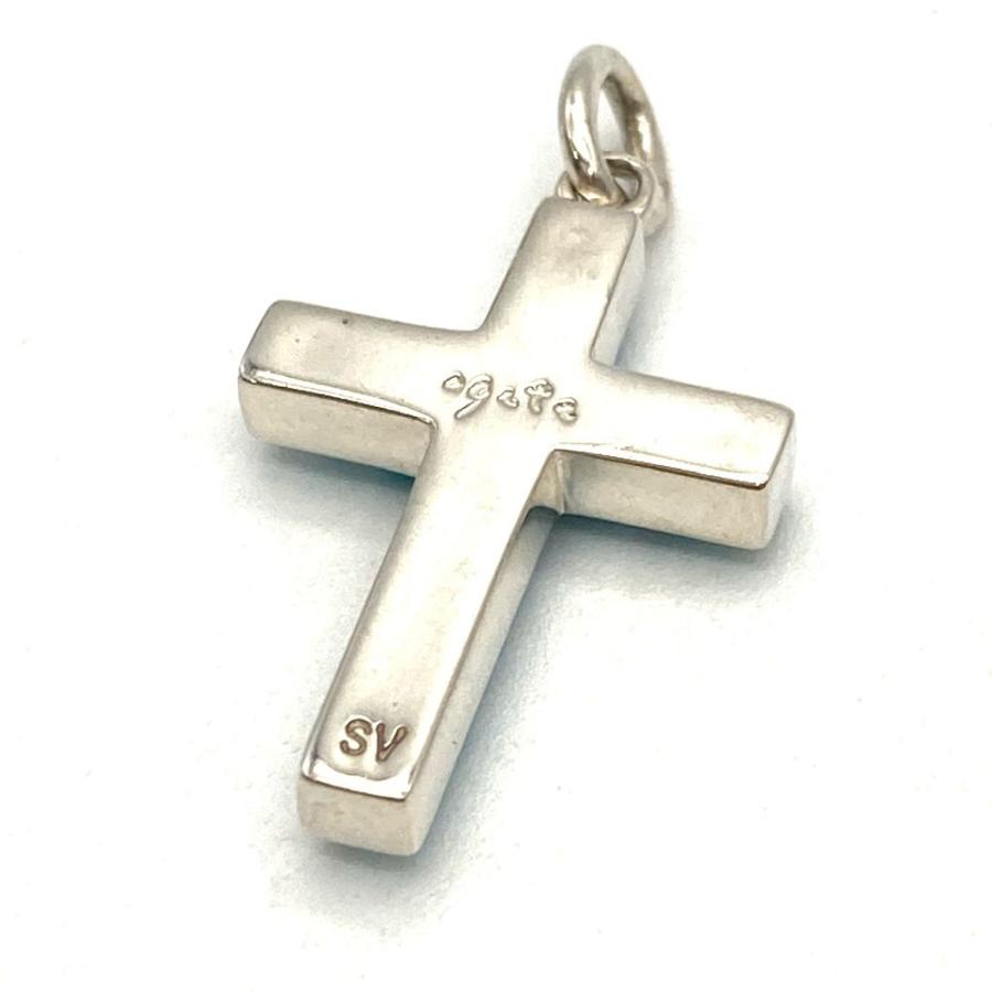 agete（アガット） クロス ペンダントトップ シルバー ブルー