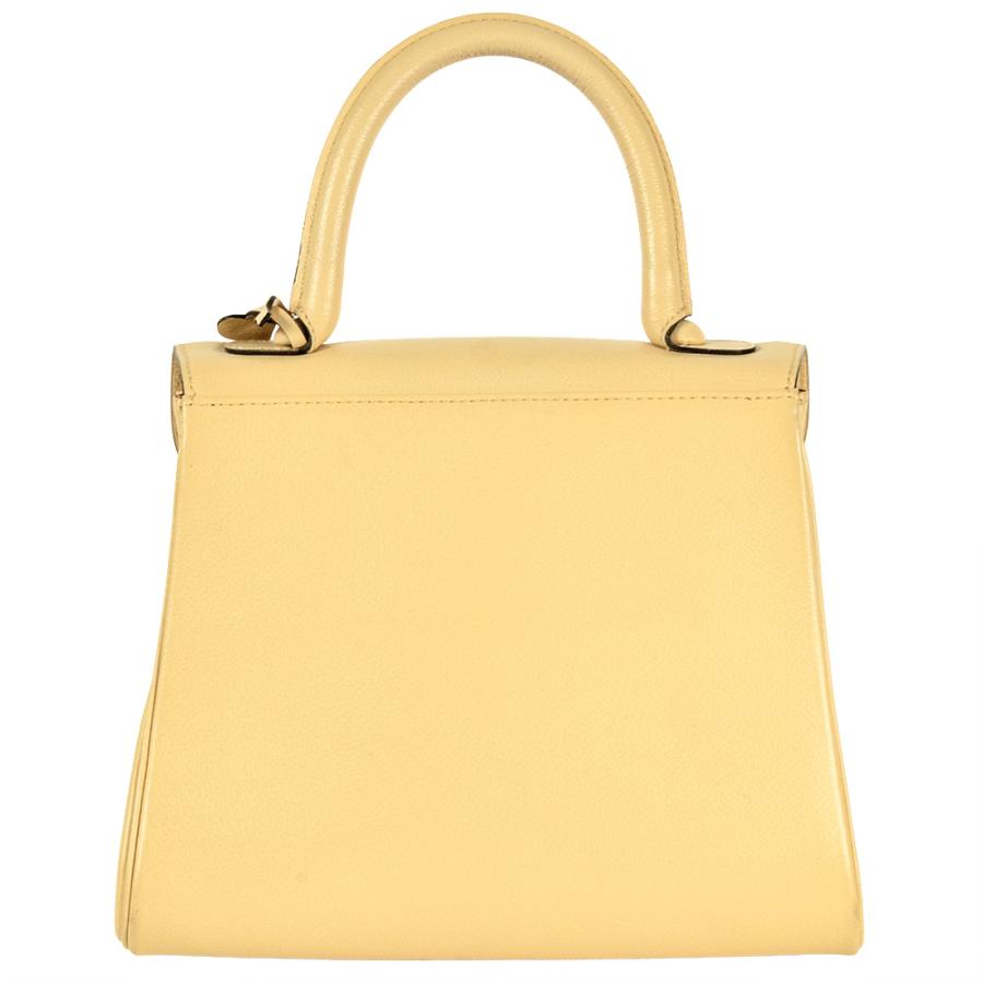 デルヴォー DELVAUX ブリヨン PM ハンドバッグ レザー ベージュ