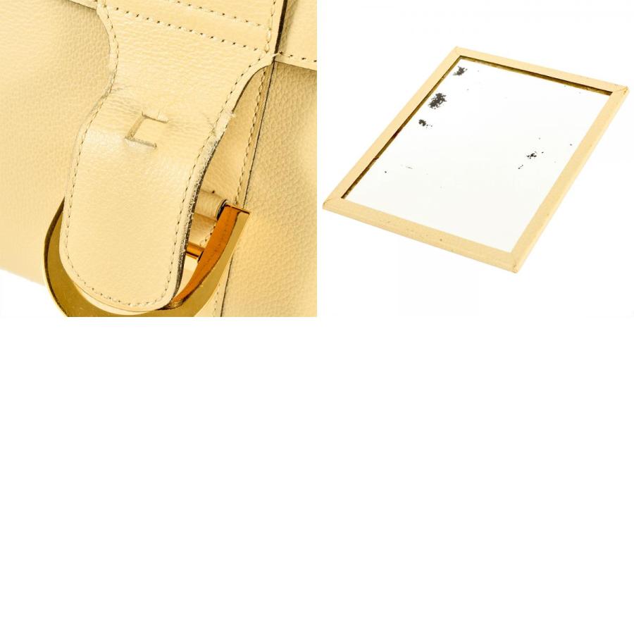 デルヴォー DELVAUX ブリヨン PM ハンドバッグ レザー ベージュ 