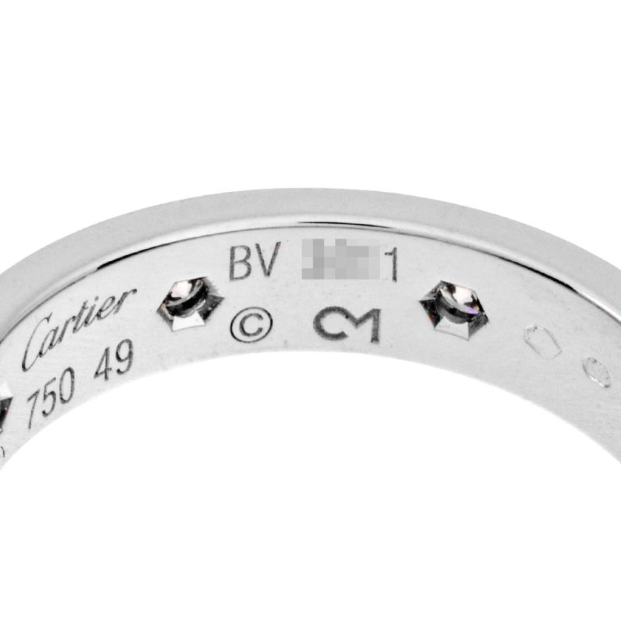 カルティエ Cartier K18WG ダイヤモンド ミニラブリング 49号 Cartier（カルティエ） ミニラブ リング 指輪 ダイヤモンド #49 K18WG