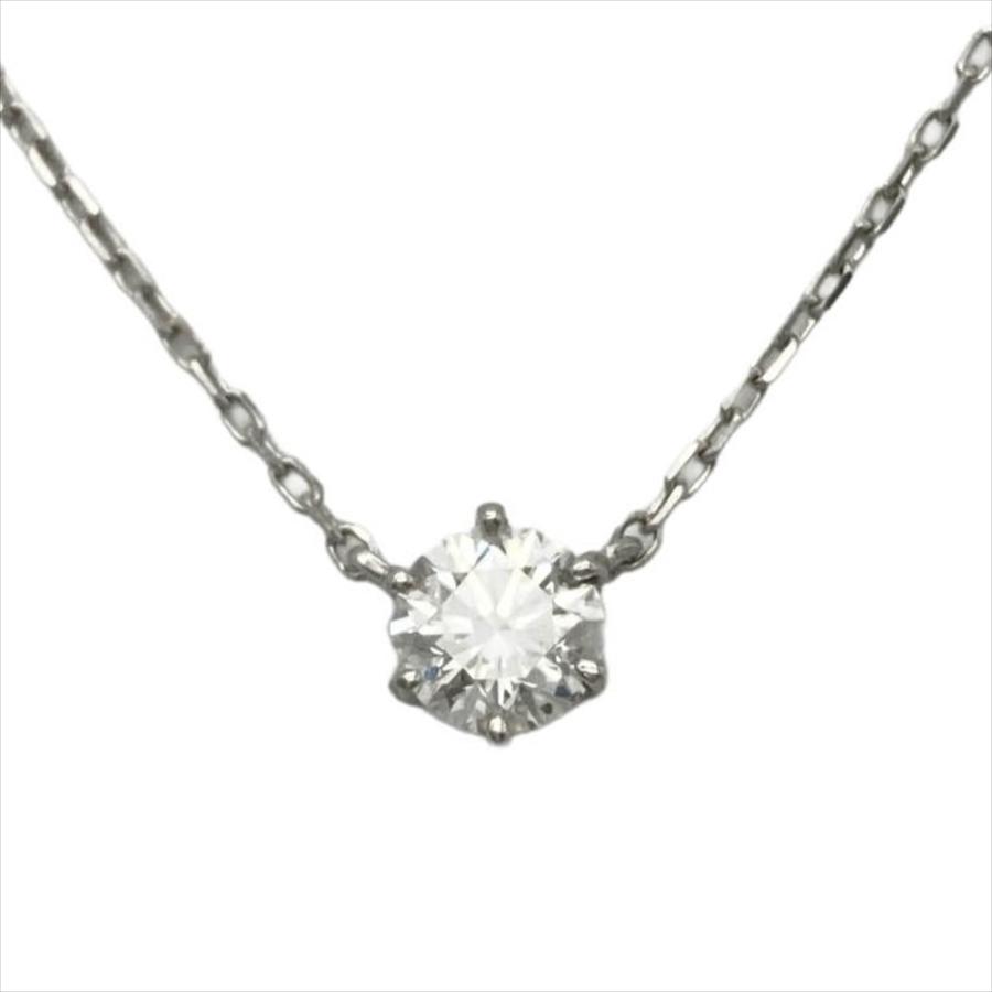 ヨンドシー 4℃ ソリティア ネックレス ダイヤモンド 0.334ct Pt850
