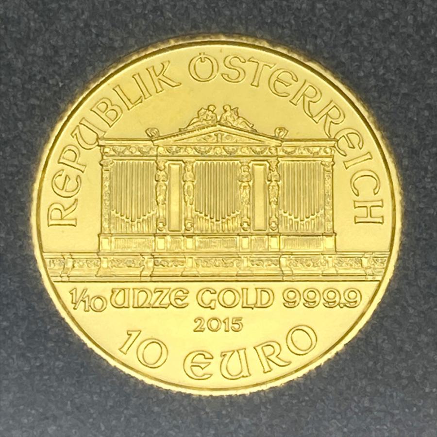 ✩ ウィーン金貨 ハーモニー 1/10オンス 2015年  純金 ウィーン・ハーモニー金貨 2015年 純金 3.1g 1/10oz 金貨