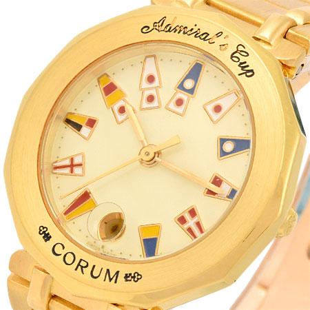 CORUM コルム アドミラルズカップ 金無垢 K18YG レディース