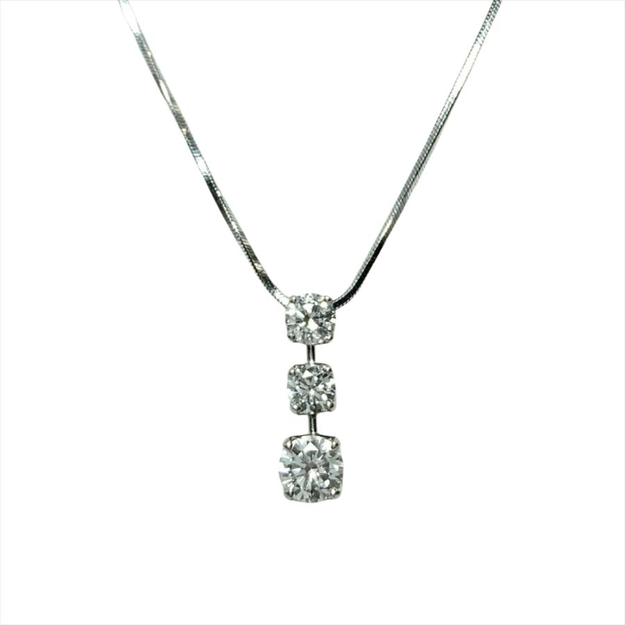 ベリテ VERITE 3連ダイヤ トリロジー ネックレス ダイヤモンド 0.543ct 