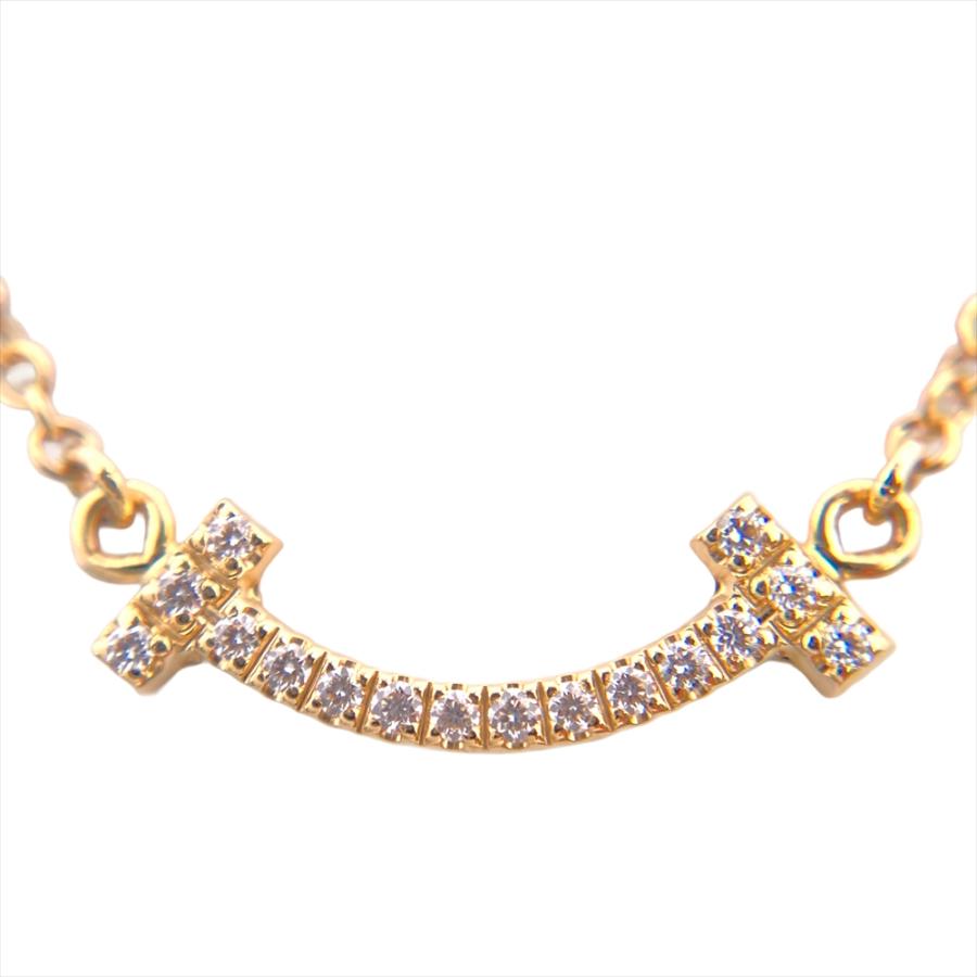 Tiffany & Co. Tスマイルネックレス ミニ ダイヤモンド ネックレス Tiffany T ティファニー Tiffany&Co. Tスマイル ミニ ネックレス