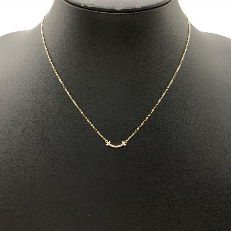 Tiffany & Co. Tスマイルネックレス ミニ ダイヤモンド ネックレス Tiffany T ティファニー Tiffany&Co. Tスマイル ミニ ネックレス
