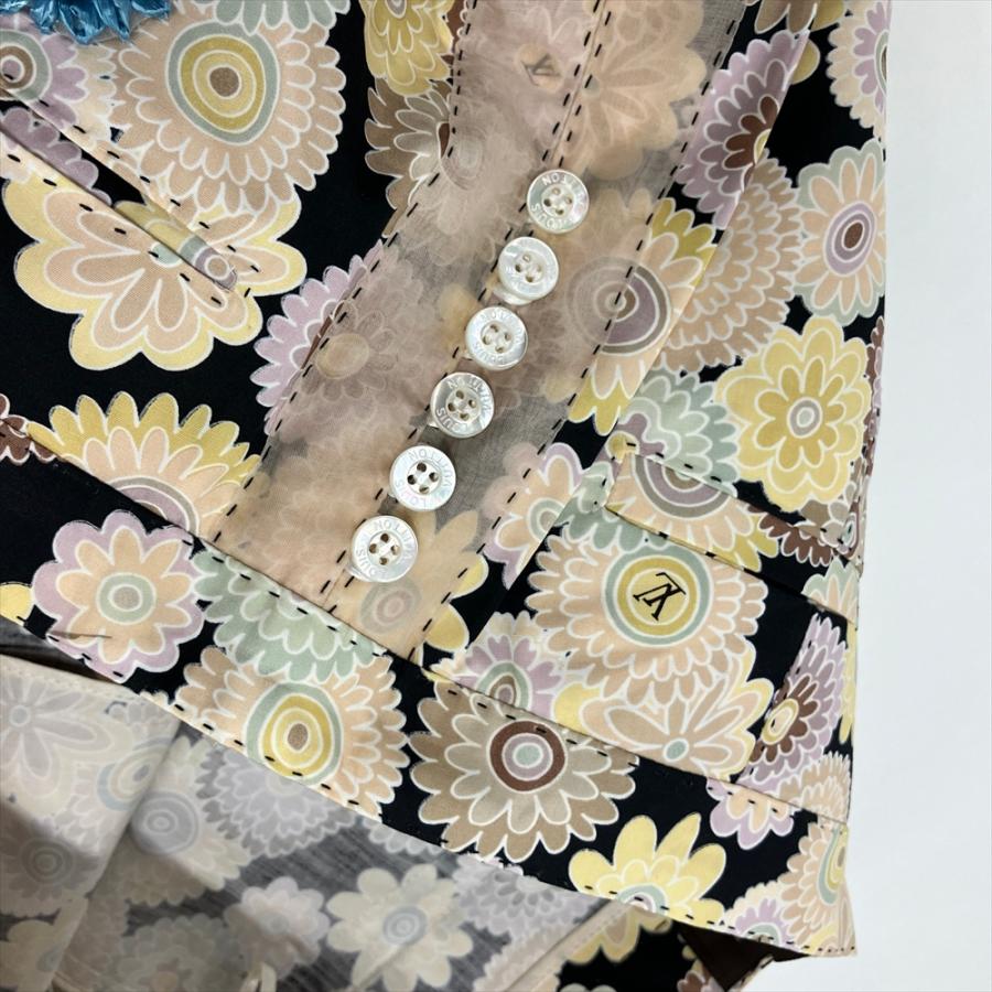 LOUIS VUITTON ルイヴィトン クロップド パンツ コットン ブラック 36  