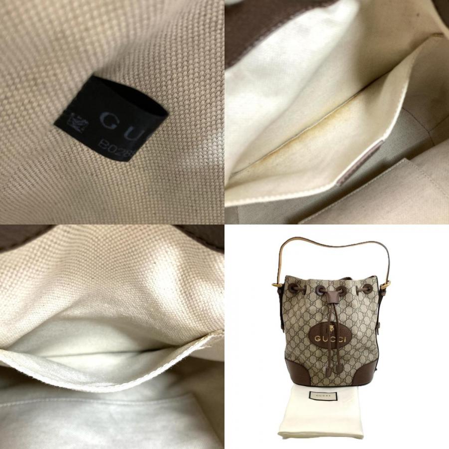 GUCCI グッチ GGスプリーム キャットヘッド ショルダーバッグ ワンショルダー 巾着型 2WAY リュックサック バックパック ベージュ ブラウン 473875 GUCCI（グッチ） シェリーライン キャットヘッド 2Way リュック GG