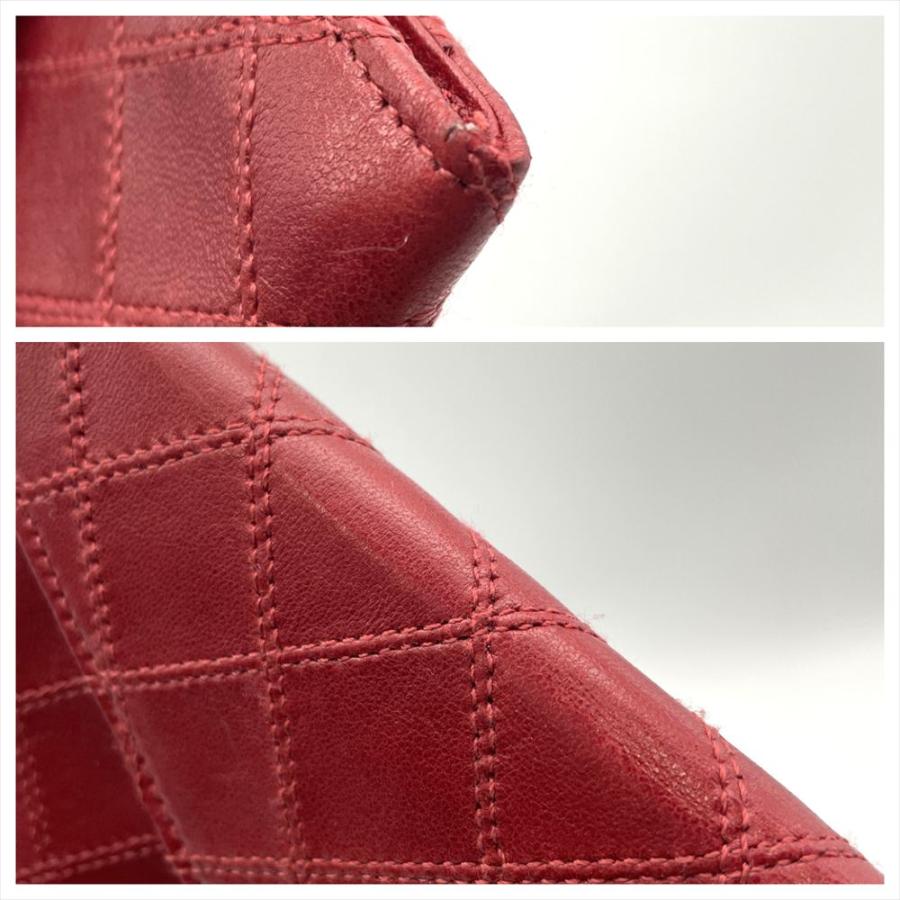 いんこ☆新品未使用 CHANEL ビコローレ キャビアスキン 長財布 CHANEL（シャネル） ビコローレ 長財布 ラムスキン レッド ゴールド