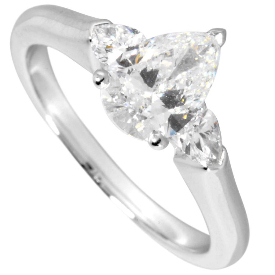 グラフ GRAFF ペアシェイプ リング 指輪 ダイヤモンド 0.70ct 約8.5号
