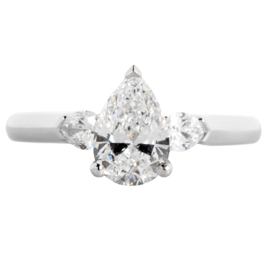 グラフ GRAFF ペアシェイプ リング 指輪 ダイヤモンド 0.70ct 約8.5号 