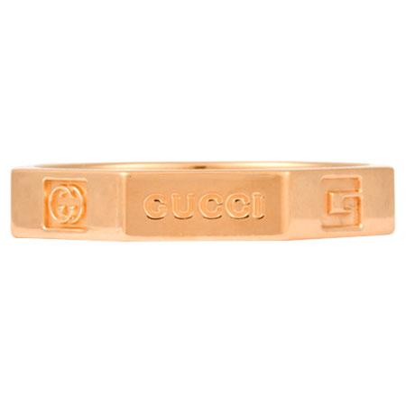 GUCCI グッチ オクタゴナル リング K18PG #13 : ゴールドプラザ