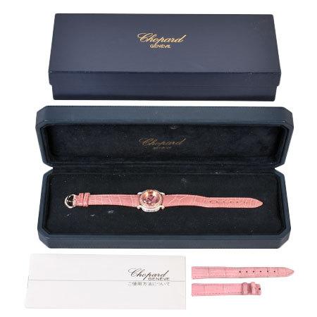 ショパール Chopard 4189 ハッピースポーツ K18PG クォーツ レディース 良品 _813078 Chopard（ショパール） Chopard 4189 ハッピースポーツ K18PG クォーツ