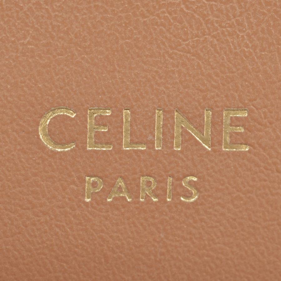 セリーヌ CELINE トリオンフ マイクロ ドローストリング ショルダーバッグ キャンバス ネイビー レディース_5