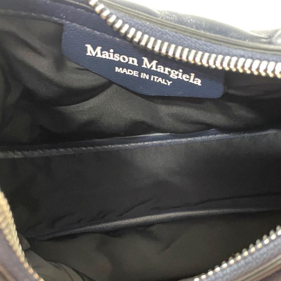 Maison Martin Margiela レザー サコッシュ ネイビー マルタンマルジェラ MARTIN MARGIELA ホーボー スモール ショルダー