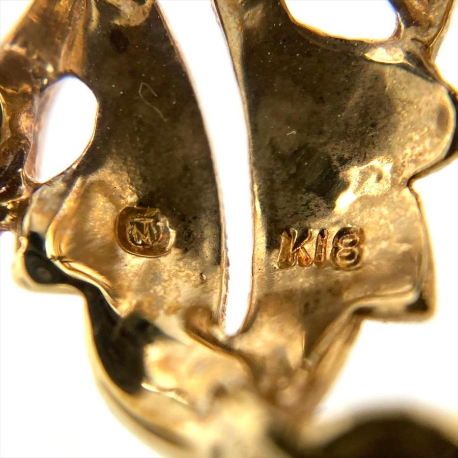MIKIMOTO（ミキモト） パール 5P ブローチ K18YG 6.4g 真珠 約5.0mm