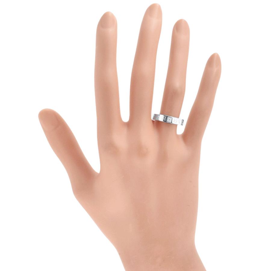 BVLGARI ブルガリ ダブルロゴ リング 指輪 約10.5号 K18WG 6.2g 1P  