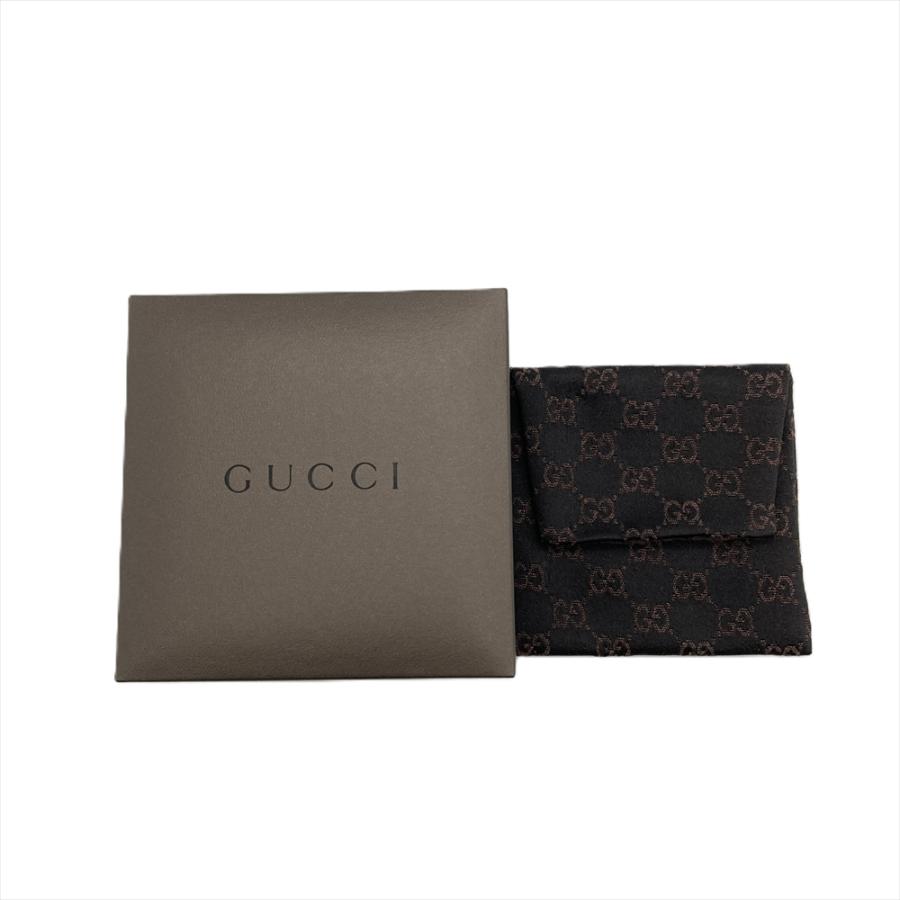 GUCCI グッチ ロゴプレート チョーカー SV925 レザー : ゴールド