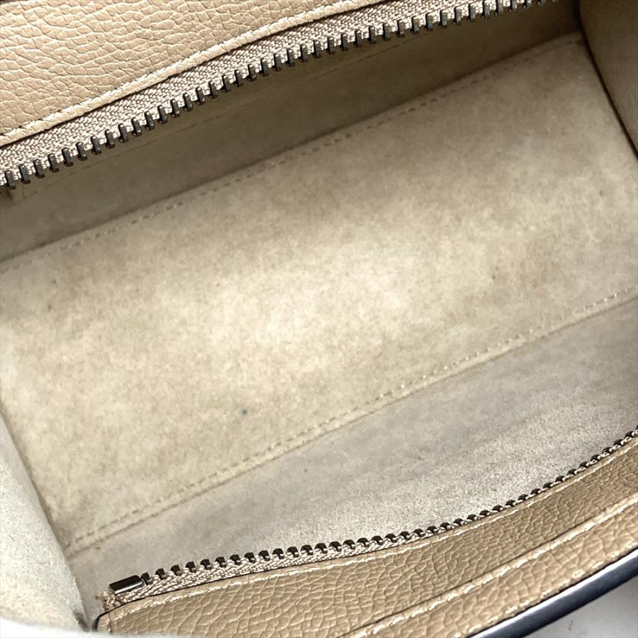 CELINE（セリーヌ） ラゲージ ナノ ハンドバッグ 2WAY カーフスキン
