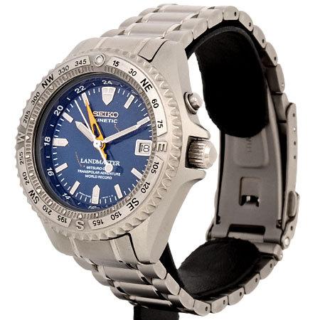 SEIKO　LAND MASTER　ランドマスター　5M45-6A01 Seiko Kinetic 41mm Titanium Watch SBCW009 Mitsuro Ohba