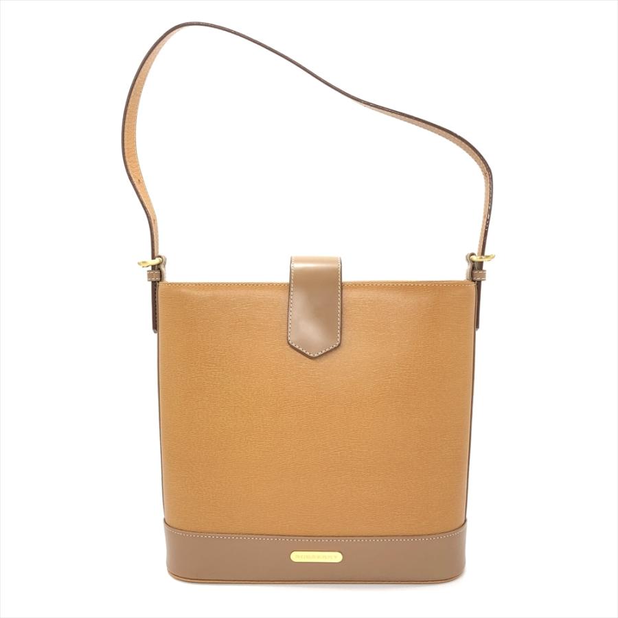 BURBERRY バーバリー トートバッグ ショルダーバッグ レザー ブラウン  