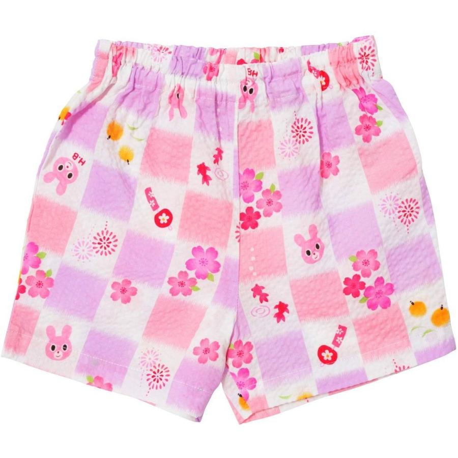 ミキハウス ホットビスケッツ Mikihouse Hot Biscuits 甚平スーツ 72 7518 974 80cm ピンク Gruindag Com