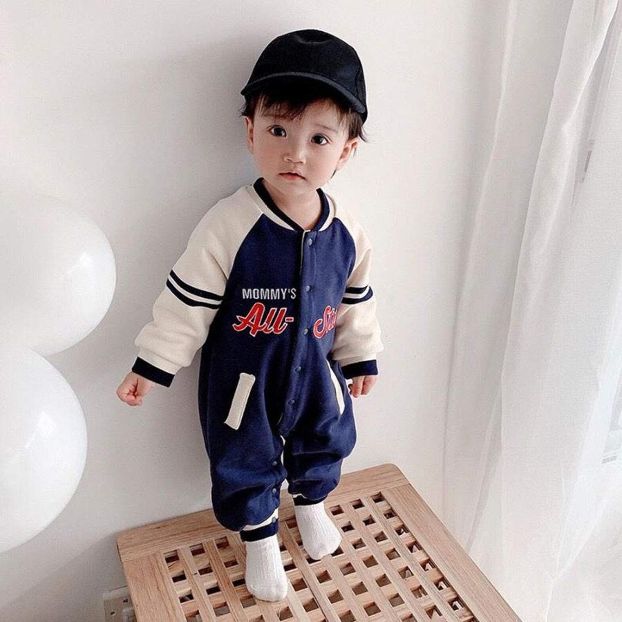 Baby Nest ベビー服 カバーオール 長袖 秋冬 前開き 男の子 赤ちゃん服 新生児服 韓国風 欧米風 出産祝い クリスマス かわいい Fcekano Edu Ng