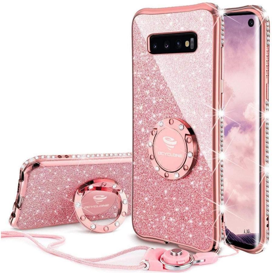 Galaxy S10 ケース リング付きケース キラキラ かわいい おしゃれ ストラップ ラインストーン 人気女性女子用 ギャラクシーs10 Gold River 通販 Yahoo ショッピング