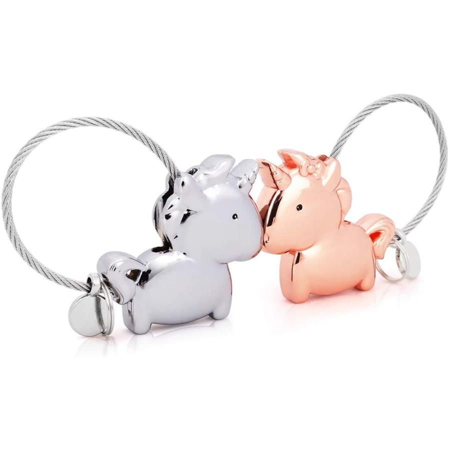 Natuo カップル キーホルダー ペア お揃い かわいい キーリング 鍵 動物 磁気のキス 名前入り トロイカ ペンダント ネックレス 記 Gold River 通販 Yahoo ショッピング