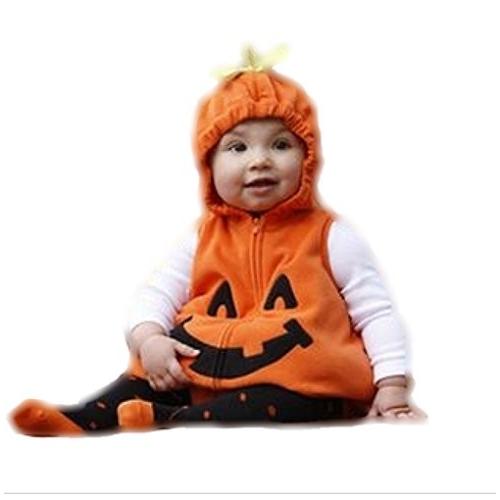あったか 赤ちゃん ハロウィン 中綿 フリース ロンパース かぼちゃ に 変身 Ledパンプキンバッジ 計2点セット サイズ L 生後1 Www Workplace No
