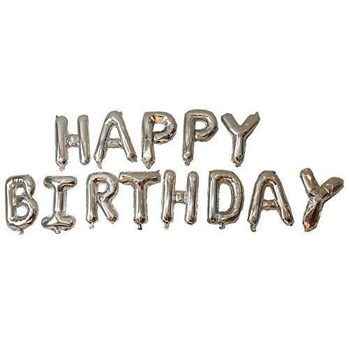 J Base ハッピーバースデー Happy Birthday 風船 ストローで簡単 誕生日 飾り付け シルバー 001 Gold River 通販 Yahoo ショッピング