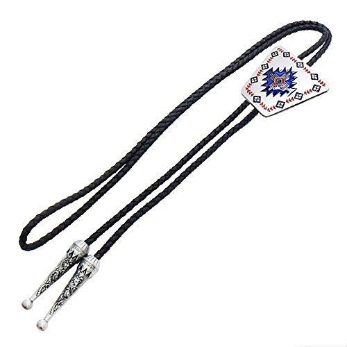 ウエスタン ネイティブアメリカン風 ジオメトリック柄 逆台形 ループタイ ネックレス ポーラータイ ポロタイ Prt0086 Thenicovid19results