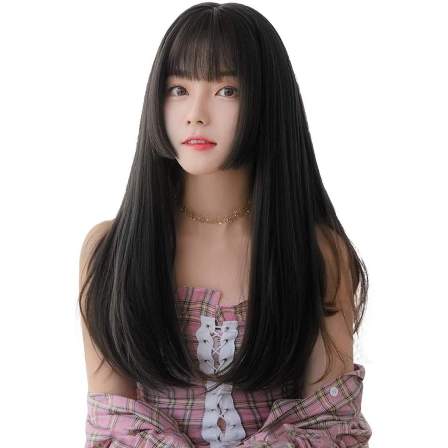 Feshfen ウィッグ かつら レディース フルウィッグ ロング ストレート ぱっつん 姫カット 姫髪 セミロング ロリータ 原宿 小顔 002 Gold River 通販 Yahoo ショッピング