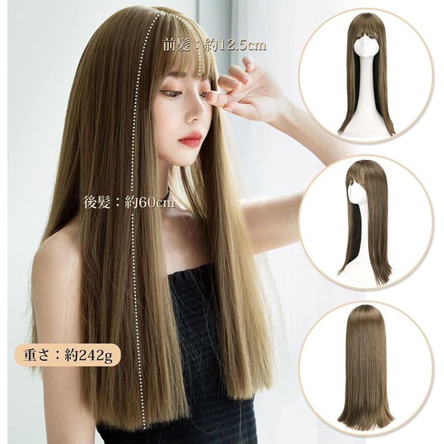 Feshfen ウィッグ ロング フルウィッグ ストレート ぱっつん前髪 かつら レディース 女装 自然 耐熱 小顔 日常 ネット 櫛付き 009 Gold River 通販 Yahoo ショッピング
