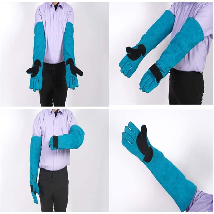 Tolacos 作業手袋犬 噛みつき 防止 手袋 猫 爪切り動物用ペットトレーニング用噛み付き防止手袋 ペットグローブ 長くて厚い革安全手袋 Gold River 通販 Yahoo ショッピング