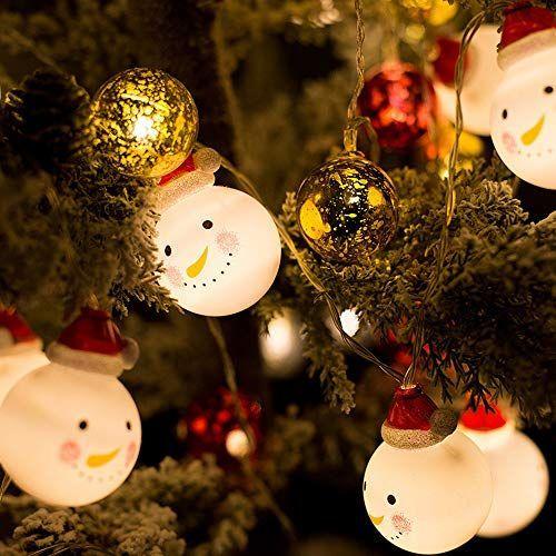 クリスマス 雪だるま 装飾 ライト 電飾 Ledイルミネーションライト クリスマスツリー 庭 3米ライト 6米40ライト ボール状 飾り Gold River 通販 Yahoo ショッピング