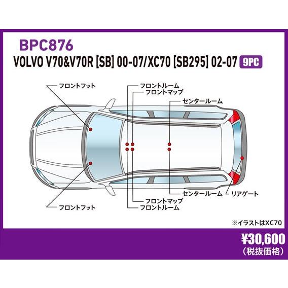 BREX ブレックス led弁膜 ボルボ XC70 2002〜2007年式 (SB295) BPC876 車、バイク、自転車-自動車-ライト、レンズ