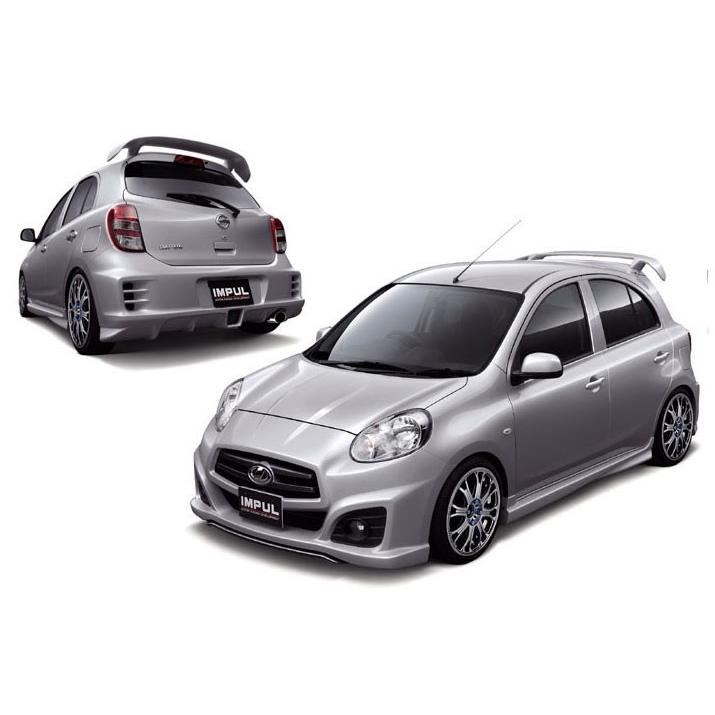 K12マーチ　インパル　IMPUL ウィング　取り付け金具 インパルリアウィング取り付け①(備忘録20)（日産 マーチ・K12