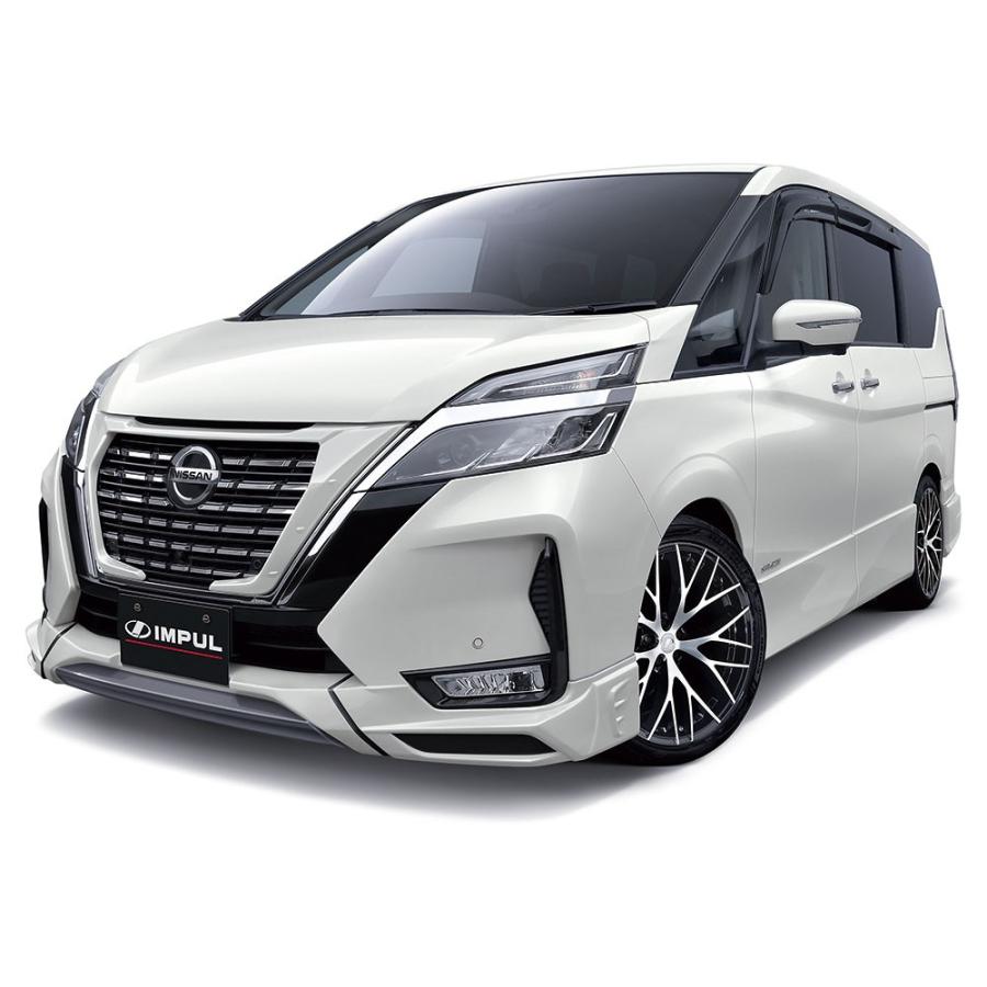 IMPUL インパル セレナ C27 後期 エアロ フロントハーフバンパー QAB