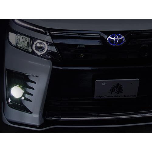 Junack ジュナック LED トランス エンブレム トヨタ VOXY ヴォクシー 80 前期/後期共通 ( フロント LTE-T3S / リア LTE-T7S ) 前後セット シナジータイプ