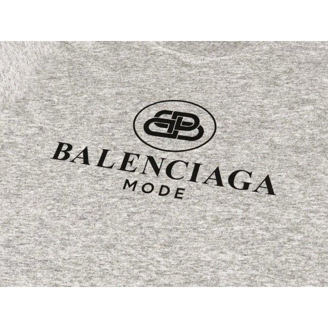 バレンシアガ Tシャツ カットソー レディース グレー #XS BBロゴ 19AW  
