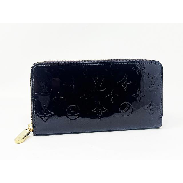 ルイヴィトン モノグラムヴェルニ ジッピーウォレット アマラント 長