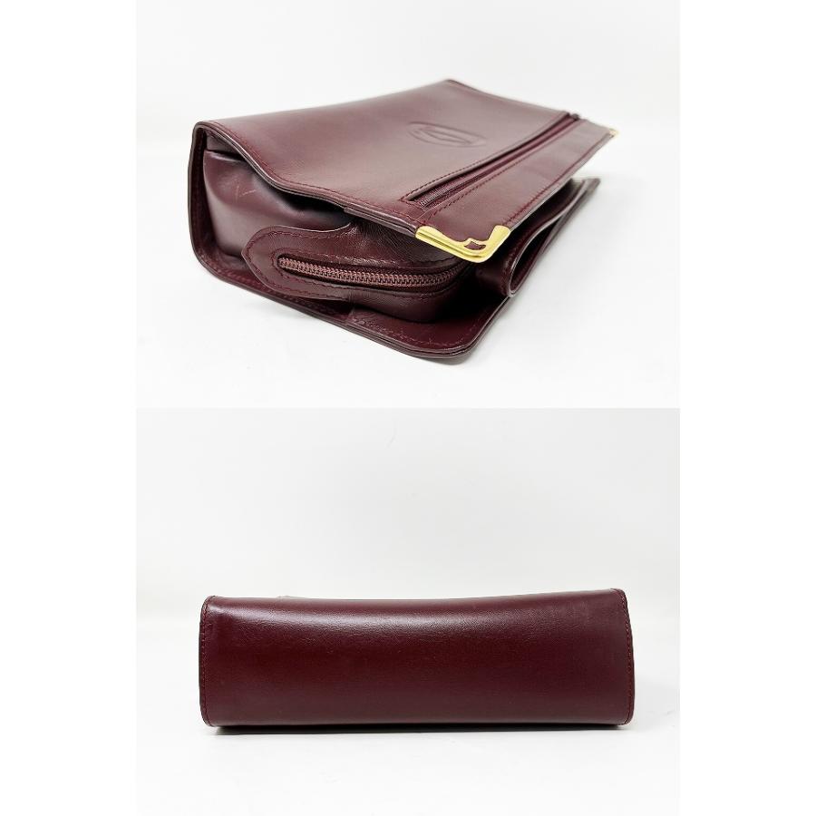 Cartier（カルティエ） マストライン セカンドバッグ レザー ボルドー