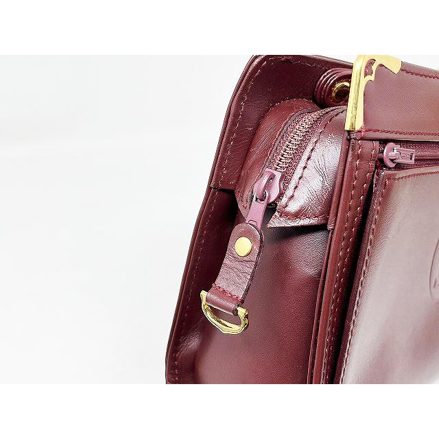 Cartier（カルティエ） マストライン セカンドバッグ レザー ボルドー
