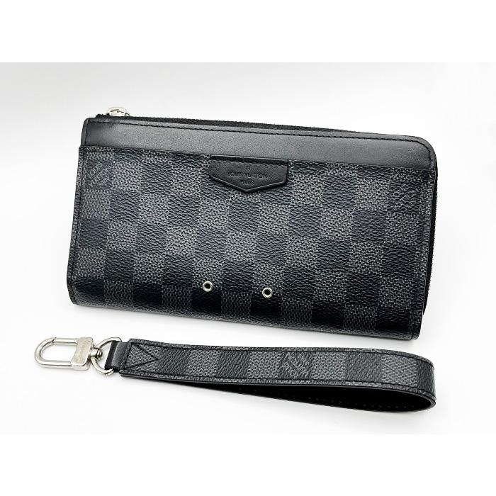 【超美品】ルイヴィトン ジッピードラゴンヌ ダミエ グラフィット 長財布 LOUIS VUITTON（ルイ・ヴィトン） ダミエグラフィット ジッピー