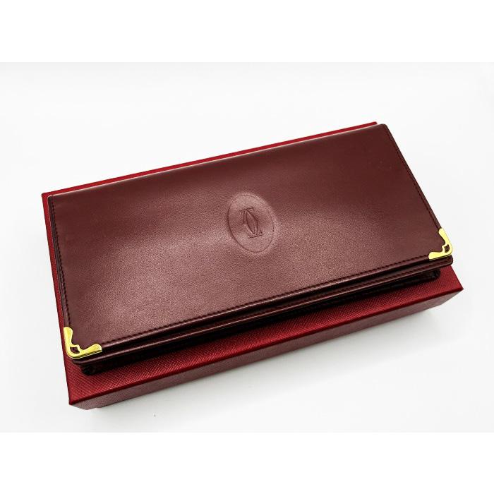 Cartier カルティエ マストライン がま口 3つ折り 長財布 Cartier カルティエ マストライン がま口 3つ折り 長財布
