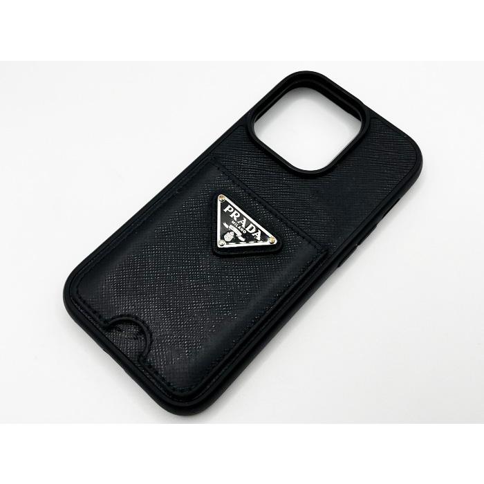 PRADA（プラダ） アイフォンケース iPhone14 Pro 1ZH163 レザー